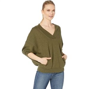 prAna Cozy Up Pullover Cargo Green Heather M 
